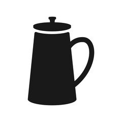Isolated coffee pot vector design
