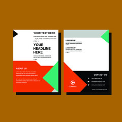 poster flyer pamphlet brochure cover design layout space for photo background, vector illustration template