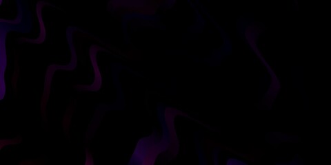 Dark Purple, Pink vector background with bent lines. Colorful illustration in abstract style with bent lines. Pattern for websites, landing pages.