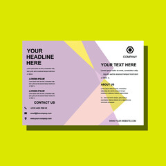 poster flyer pamphlet brochure cover design layout space for photo background, vector illustration template