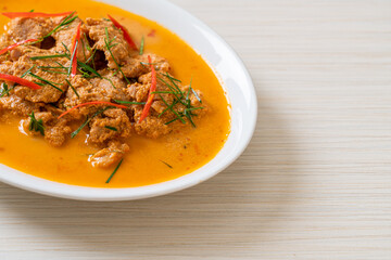 panang curry with pork
