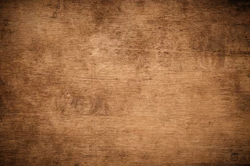 Foto op Plexiglas Oude grunge donkere getextureerde houten achtergrond, het oppervlak van de oude bruine houtstructuur, bovenaanzicht teak houten lambrisering. © sorrapongs