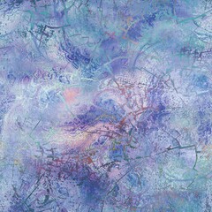 Seamless abstract pattern that looks like wax melt. Pastel gentle colored design. High quality illustration that resembles encaustic art. Iridescent holographic luxurious graphic design.