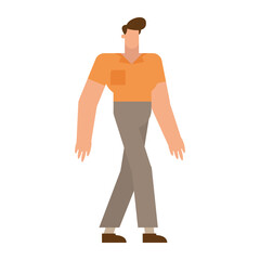 Isolated man cartoon vector design