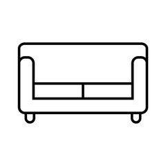 sofa icon  with outline style vector for your web design, logo, UI. illustration