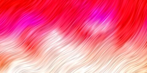 Light Red vector template with wry lines. Colorful abstract illustration with gradient curves. Template for cellphones.