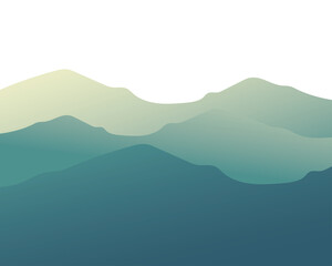 Fototapeta na wymiar blue mountains landscape vector design