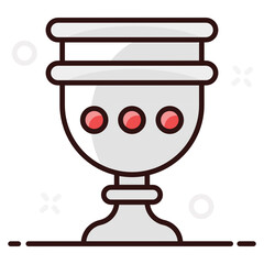 
An editable vector style of goblet, pottery urn 
