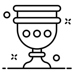 
An editable vector style of goblet, pottery urn 

