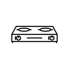 Obraz premium gas stove icon with outline style vector for your web design, logo, UI. illustrationn 