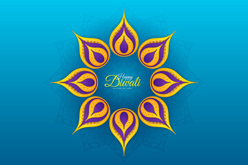 Happy Diwali Festival of Light Background