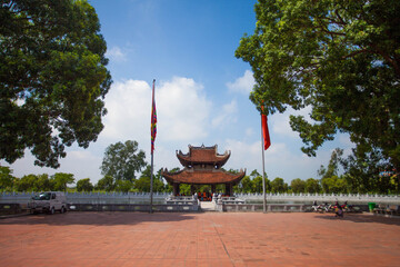 BacNinh, VietNam , The main hall The Ly Bat De Temple or Do Temple , is a temple near Hanoi of which the central section was built in 1028