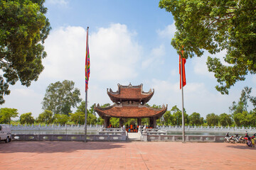 BacNinh, VietNam , The main hall The Ly Bat De Temple or Do Temple , is a temple near Hanoi of which the central section was built in 1028