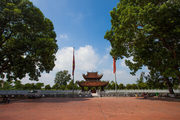 BacNinh, VietNam , The main hall The Ly Bat De Temple or Do Temple , is a temple near Hanoi of which the central section was built in 1028