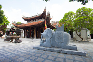 BacNinh, VietNam , The main hall The Ly Bat De Temple or Do Temple , is a temple near Hanoi of which the central section was built in 1028