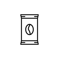 coffee sachet icon for your web design, logo, UI. illustration