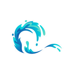 playful sea splash logo design © ARTERNOON