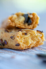 Bread sticks. bread product in the form of long sticks. Product for soup. High quality photo.