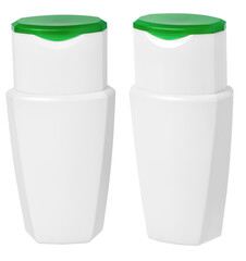 isolated bottle for washing detergents or shampoo