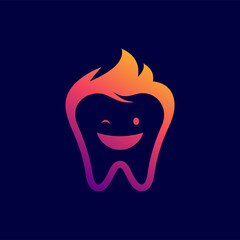dental kids logo design tempate