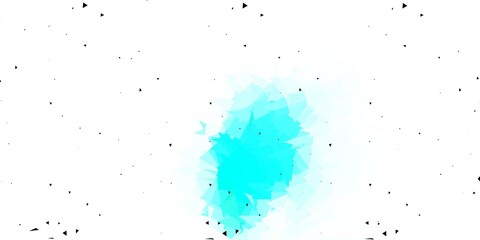 Obraz premium Light green vector abstract triangle background.