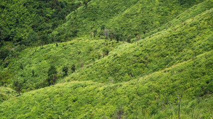 Landscape image of a beautiful mountains ranges view