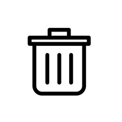 Trash bin icon