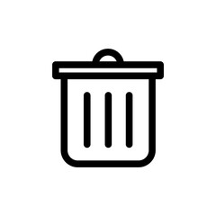 Trash bin icon