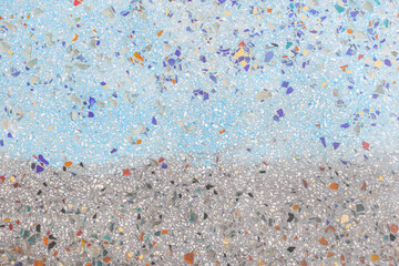 two-tone terrazzo floor texture abstract background