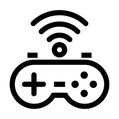 Wireless game stick icon