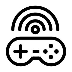 Wireless game stick icon
