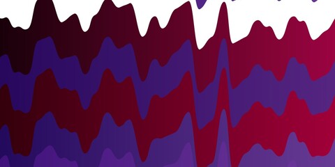 Light Purple vector texture with wry lines. Colorful illustration with curved lines. Design for your business promotion.