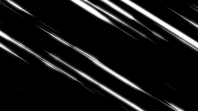 Lines moving fast in transition in black background - animation