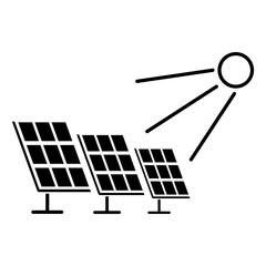 Solar power plant icon