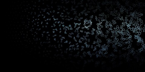 Dark Gray vector backdrop with mystery symbols.