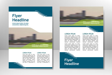 Flyer template design for business brochure, poster, booklet, presentation, annual report, magazine cover, team educational training. A4 vector