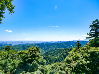 夏・高尾山・見晴台より眺望