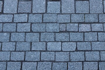 Gray natural stone paving slabs