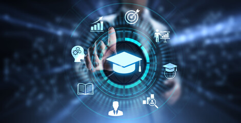 Education technology E-learning Online Training Webinar Seminar Knowledge Business Personal Development.