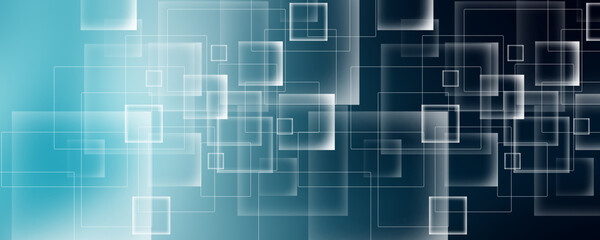 Abstract background with blue squares
