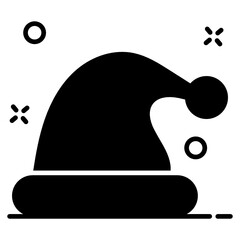 
Trendy vector of party cap, santa cap in editable style 

