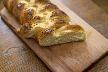 Fresh homemade brioche. Healthy eating