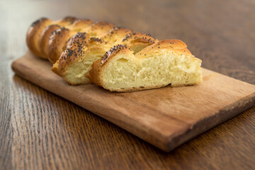 Fresh homemade brioche. Healthy eating