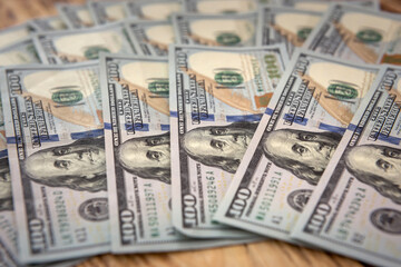 currency dollar bills as background