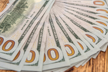 back side usa dollar bills as background