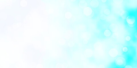 Light BLUE vector pattern with circles. Abstract colorful disks on simple gradient background. New template for your brand book.