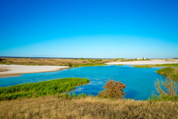 Dnieper Maldives, white sand beach and blue water