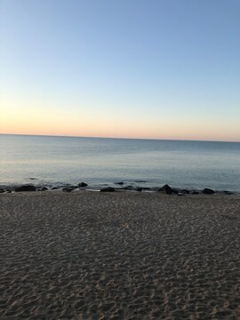 sunset on the beach