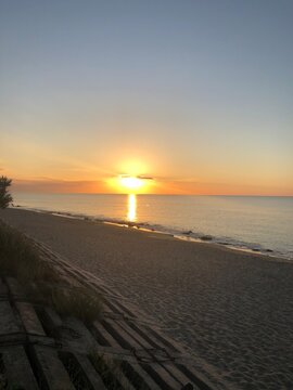 sunset at the beach