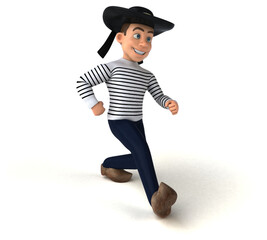 Fun 3d cartoon breton character